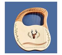 Wooden Miniature Professional Lyre Harp Music Tool Special Harp Lyre Harp Music Instrument (Color : 19 strings)