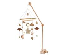 Wooden Mobile Arm for Cot, Wooden Figure Stand for Pram, Height Adjustable and Removable Bed Holder, for Home Travel Stroller Nursery Bedroom Children