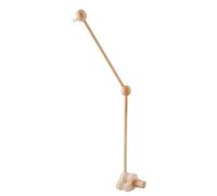 Wooden Mobile Holder - Detachable Adjustable Height Crib Arm Bassinet Toys Stand Stable Clamp Secure Rotation Premium Material Safe Design | Portable Crib Mobile Stand For Travel Stroller Home