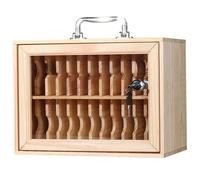 Wooden Mobile Phone Holder with 60 Compartments Wall-Mounted Security Box for Phones Perfect for Schools Offices Factories Military Use - and Convenient Storage Solution.