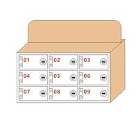 Wooden Mobile Phone Storage Cabinet with 12/24/36/48/60 Slots WallMounted Organizer for Schools and Offices Perfect for Classroom Exams (Brown Size: 9)