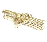 Wooden Model Aircraft Kits, 3D Wooden Puzzle DIY Wright Flyer Model Airplane Kits for Adults, Laser Cutting Woodcraft Kits to Build, Educational Assembly Model Construction Toys
