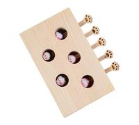 Wooden Mole Box: Interactive Cat Toy, Scratcher Game | Covered Cat Entertainment, Mouse Activity, Fun Play Exercise, Engage Bored Pets