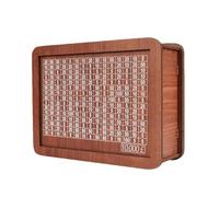 Wooden Money Box 10000 Saving Challenge Box 20x14.5x7.6cm Coin Banks With Saving Target And Numbers Reusable Money Bank Cash Vault Savings Saver Challenge Tin For Children Savings Target