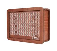 Wooden Money Box 5000 Saving Challenge Box 20x14.5x7.6cm Coin Banks With Savings Target And Numbers Reusable Money Bank Cash Vault Savings Saver Challenge Tin For Children Saving Target