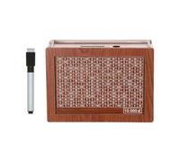 Wooden Money Box Saving Jar with British Pound Counting Feature for Home Decoration and Financial Education Cash Saver Box