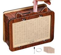 Wooden Money Box with Savings Counter & Savings Goal,10K Saving Challenge Box, Reusable Cash Vault with Erasable Pen & Deposit Sheets, Educational Piggy Bank for Kids Adults, Family Finance Tool Gift