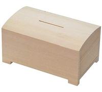Wooden Money Case - Saving Money Fast Piggy Bank Beech Wood Box