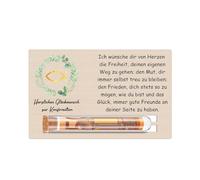 Wooden Money Gift Box with Fish Motif & Test Tube - Creative Money Packaging for Youth Initiation, Communion & Christening - Personalised Solid Wood Gift Box