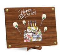 Wooden Money Gifts for Birthday with Stand - Greeting Cards & Blank Cards
