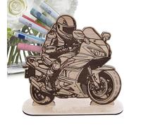 Wooden Money Holder - Party Gift Coin Purse, Holiday Greetings, Motorcycle Desk Decoration for Family and Friends