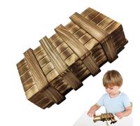 Wooden Money Puzzle Box - 3D Mechanical Brain Teaser Locking Case, Hidden Compartment Toy | Interactive Gift Packaging Solution for Birthday Christmas Cash Giving Problem Solving Fun