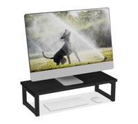 Wooden Monitor Stand Screen Holder Laptop Shelf Desktop Home Office Industrial
