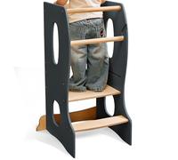 Wooden Montessori Toddler Tower - Montessori Learning Step Stool with Adjustable Height - Safe Toddler Standing Tower for Cooking, Play & Activities