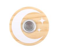 Wooden Moon Spell Candle Holder with Mystical Moon Design - Something Different Wholesale
