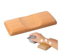 Wooden Mouse Wrist Rest - Black Walnut Beech | Ergonomic Wrist Rest | Solid Wood Mouse Pad | Wrist Guard for Computer Keyboard and Mice, Fatigue-Free, Smooth, Robust Design