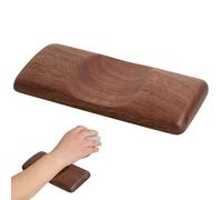 Wooden Mouse Wrist Rest - Ergonomic Hand Pad, Walnut Palm Support, Desk Accessory, Office Computer Wrist Cushion, Natural Wood Material | Providing Comfort and Relief While Typing Playing Games