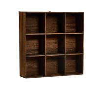 Wooden Mug Shelf - Wall-Mounted Cup nizer, Multi-Slot Sto Rack for Home, Bar & Café Decor, Rustic Display Solut for Slish Sto