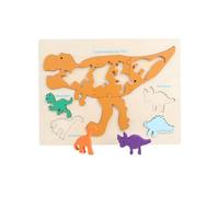 Wooden Multi-layer Puzzle For Toddler, Wooden Jigsaw Puzzles Zoo Animal Patterns Educational Puzzle For Learning Puzzles Alp
