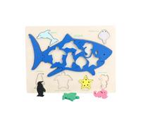 Wooden Multi-layer Puzzle For Toddler, Wooden Jigsaw Puzzles Zoo Animal Patterns Puzzle Educational Puzzles For Learning Alp