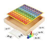 Wooden Multiplication Board Game - Magnetic Math Toy, Interactive Addition and Multiplication Learning Games with Colorful Design, Educational Math Activity for Kids, Fun Early Tool
