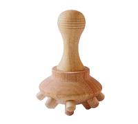 Wooden Mushroom Massager - For Tendon Rolling, Wellness Accessory with