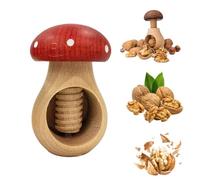 Wooden Mushroom Nutcracker, Manual Walnut Crack Kitchen Tools, Nut Cracker Tool, Wood Mushroom Shape Pecan Opener, Small Walnut Shell Peeler for Walnuts
