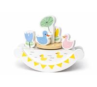 Wooden Musical Carousel Baby Music Box - Wind-Up Rocking Nursery Toy Gift - 17cm - Duck, Ocean or Forest Theme (Sold Individually) (Duck)