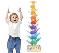 Wooden Musical Tree - 73cm Rainbow Ball Drop Toy, Large Marble Run Track, Singing Leaves Rhythm Sound Game, Color Sorting STEM Kit | For Kids 3+ Years Old