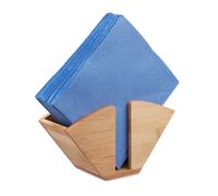 Wooden Napkin Holder Coffee Filter Dispenser Bamboo Napkin Stand