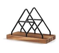 Wooden Napkin Storage, Wooden Base Standing Napkin Holders, Freestanding Paper Dispenser Tabletop Standing Napkin Holders for Indoor Outdoor