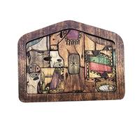 Wooden Nativity Wooden Jigsaw Statue Nativity Jigsaw with Wood Burned Design Sculpture Decorations for Home Educational Wooden Jigsaw for Kids and Adults