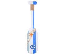 Wooden Nautical Oar Wall Hanging Coastal Mediterranean Home Decor | Solid Wood Construction, Easy to Hang, Smooth Polished Finish, Rustic Styling for Doors, Bathrooms, Offices and Interiors