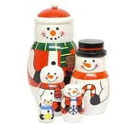 Wooden Nesting Snowman Set