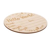 Wooden Newborn Baby Announcement Sign for Photo Props