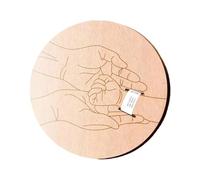 Wooden Newborn Birth Display Bracelet Stand for Baby Shower Gifts Souvenir and Photo Bracelet Props Show Baby Photography Accessories