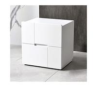 Wooden Nightstand Bedside Table with Double Drawer Storage for Bedroom Rustic Bedside Cabinet for Room Decor and Organization