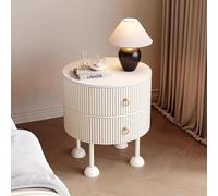 Wooden Nightstand with 2 DrawersTall End Table for Bedroom Living Room Dorm OfficeStylish Storage Solution for Small Spaces Modern Design Versatile Use