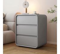 Wooden Nightstand with Three Drawers - Solid Wood Storage Cabinet for Bedroom, Living Room, Kitchen, Entrance Hall