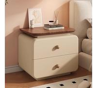 Wooden Nightstands, Fully Assembled Nightstand, Ample Storage Capacity, Anti-bump Design, Convenient Height, Suitable for Bedrooms,Living Rooms,and Home Offices(Khaki,30cm/11.8in)