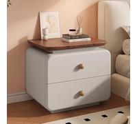 Wooden Nightstands, Fully Assembled Nightstand, Ample Storage Capacity, Anti-bump Design, Convenient Height, Suitable for Bedrooms,Living Rooms,and Home Offices(Grey,30cm/11.8in)