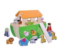 Wooden Noah’s Ark Shape Sorter - Baby Toddler Toy - Age 18 Months + - Animals, noah - Christening Gift