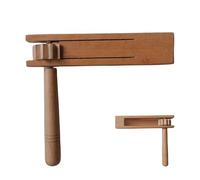 Wooden Noisemakers - Wood 14.5x13x3cm | Ratchet Spinner Rattle Toy | Comfortable Handheld Noisemaker For Family Gatherings Parties Sports Bring Joy To Your Little