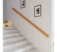 Wooden Non Slip Handrail for Stairs 1Ft/30cm Ideal for Elderly Children and Home Kindergarten Indoor Villa Construction Corridor Guardrail Against The Wall Pine Material Loft Handr
