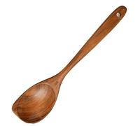 Wooden Non-Stick Spoons - 12.8 Inch Long Handle, Big Stirring Corner Spoons, Heat Resistant Wooden Cooking Utensils (1Pcs)