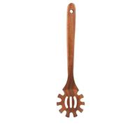 Wooden Noodles Spoon with Teeth, Ergonomic Handle 30cm, A