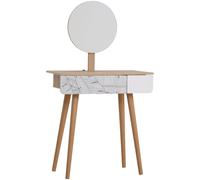 Wooden Nordic Dressing Table - Brown/White - Home Living | TJ Hughes White