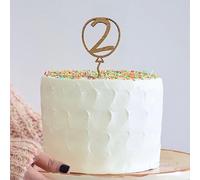 Wooden Number 2 Cake Topper, 2nd Birthday Balloon Shape Oak Cake Topper, Cake Decoration, Age Cake Topper, Childrens Birthday Cake Topper, 2nd Wedding Anniversary