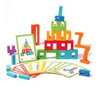 Wooden Number Blocks, Number Blocks Toys for Kids, Wooden Number Building Blocks, Number Wooden Building Blocks Set, for Learning Maths for Kids Boys & Girls Stacking Toy Number Puzzle Blocks