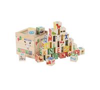 Wooden Number Letter Blocks Kids Large Size Preschool Education Learn Toy Early